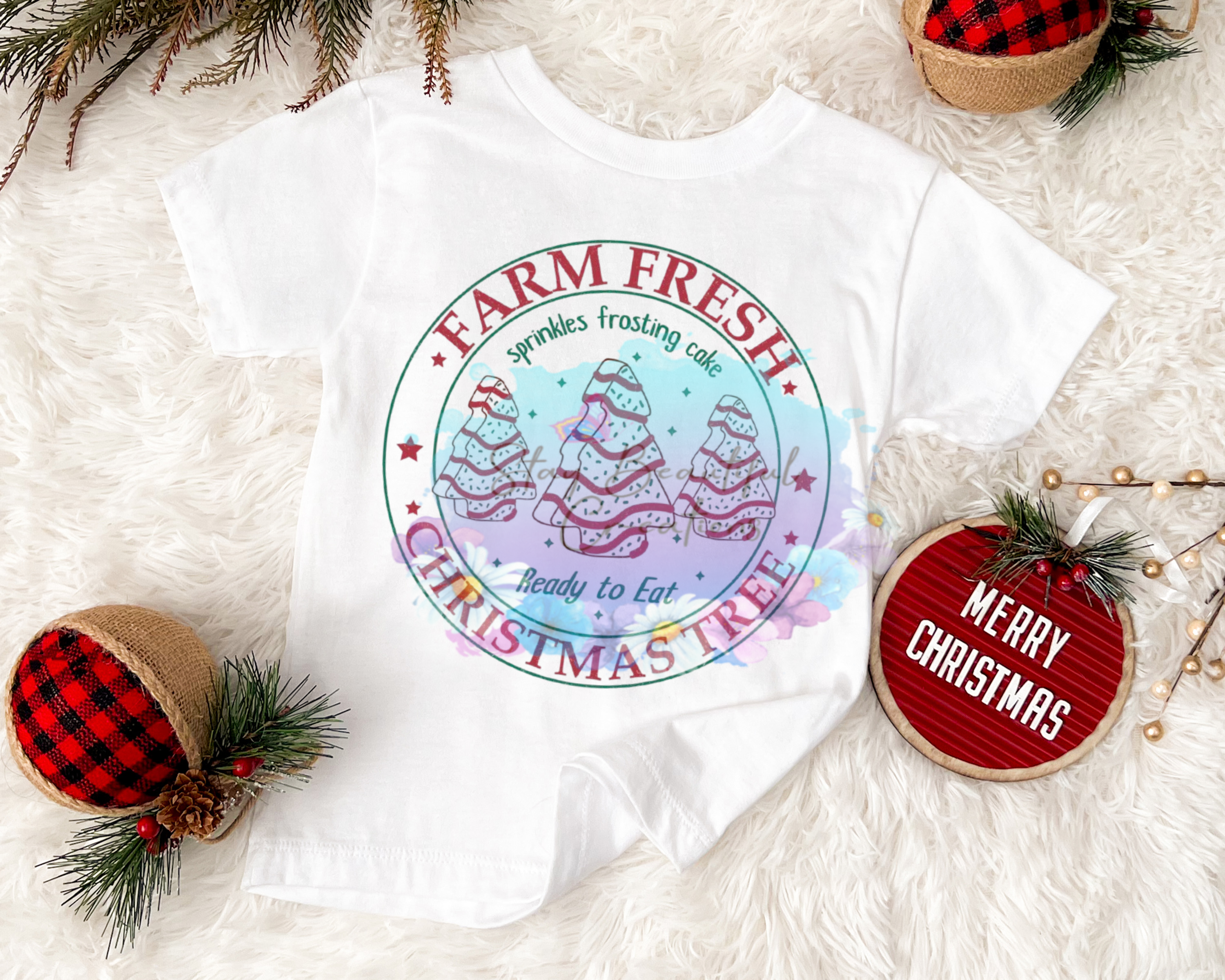 Ready To Eat Christmas Tree Cake